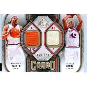 2009 SP Game Used Authentic Udonis Haslem & Elton Brand Dual Game Worn 