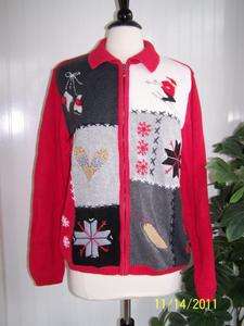 Ugly Tacky Christmas Holiday Office Party Sweater Jumper Men Women 