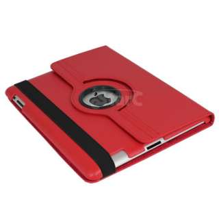 brand new red leather case for apple ipad 2g this