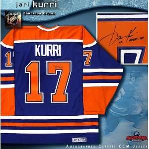  Jari Kurri Autographed/Hand Signed Edmonton Oilers Vintage 