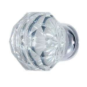   Chrome   Diamond 1 1/4 Crystal Cabinet Knob with