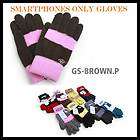 Black Gray Touch Free Smart Phone Gloves Conductive iPhone 4S iPad2 