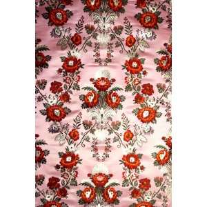   of Roses   Pure Silk Handloom Broc (Sold by the yard) 
