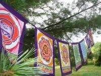 Chakra Yoga Prayer meditation Garden Flag banner Batik Balinese Hindu 