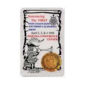   5m First West Coast Expo Southern California Show (04/98) Gold Coin