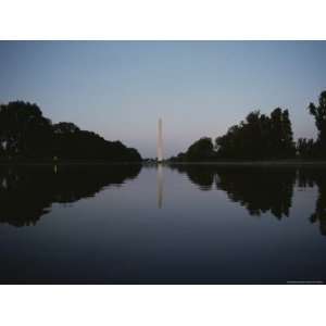 The Washington Monument Reflected at Eye Level in the Reflecting Pool 