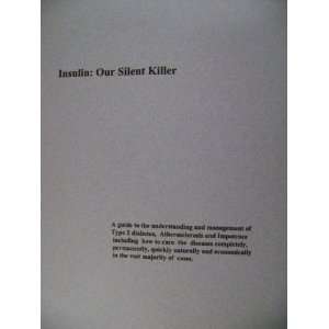 Insulin Our silent Killer Thomas Smith  Books