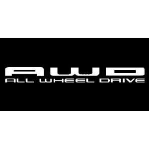 Subaru AWD All Wheel Drive Windshield Vinyl Banner Decal 