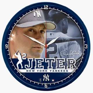 MLB Derek Jeter Yankees Logo Wall Clock *SALE*  Sports 