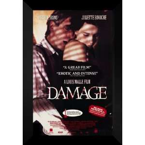  Damage 27x40 FRAMED Movie Poster   Style C   1992