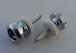 CHROME Guitar STRAP BUTTONS Wide Ibanez Style Z4  
