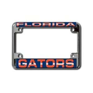 University of Florida Gators NCAA Chrome Motorcycle RV License Plate 