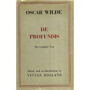  De Profundis Oscar Wilde Books