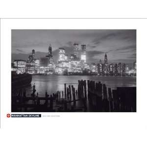  Manhattan Skyline by Anonymous   23 5/8 x 31 1/2 inches 