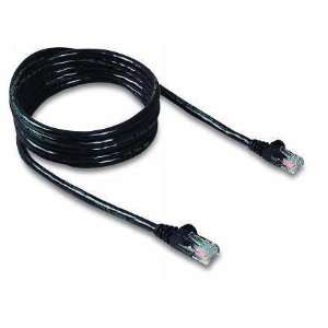   Twisted Pair Patch Cable 3 Feet Black For 10/100 Base T Networks