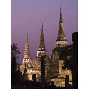  Three Chedis of Wat Phra Si Sanphet, Ayutthaya, Thailand 