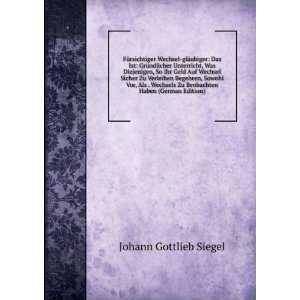   Haben (German Edition) Johann Gottlieb Siegel  Books