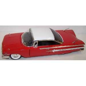 Jada Toys 1/24 Scale Diecast Showroom Floor 1960 Chevy Impala in Red 