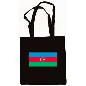  Azerbaijan, Azerbaijani Flag Tote Bag Black Everything 