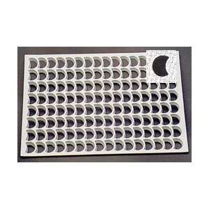Thermo Cookie Cutting Sheet 1.3/8 Crescent (1/2 Moon) 128/Sheet 