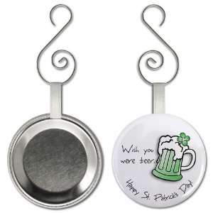  LUCKY GREEN BEER St Patricks Day 2.25 inch Button Style 