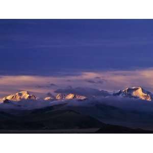  China, Tibet, Tingri, Peak Cho Oyu at Sunset Photographic 