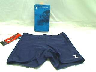 TYR Sport Mens Square Leg Short Swim Suit,Navy,30  