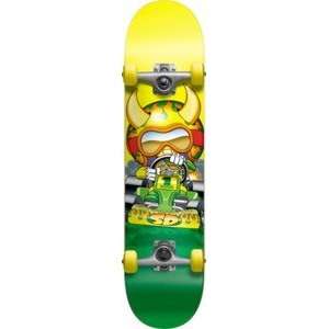  Speed Demons Go Cart Yellow / Green Complete Skateboard 