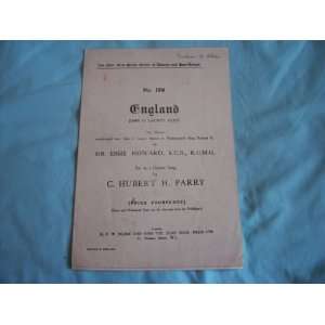    England John OGaunts Verse (Sheet Music) C Hubert H Parry Books
