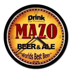  MAZO beer and ale cerveza wall clock 