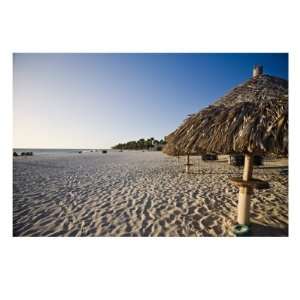  Sandy Beach and Palapas at Divi Beach Aruba Photographic 