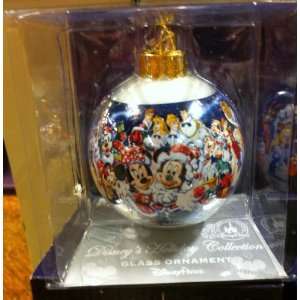  Disney Character Round Glass Ornament 