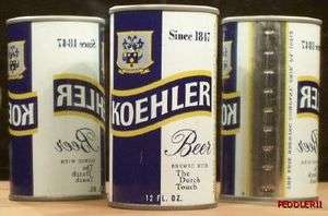 KOEHLER BEER BLUE & GOLD S/S CAN ERIE BREWING CO 16512 PENNSYLVANIA 