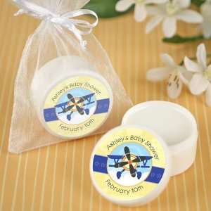  Airplane   Personalized Lip Balm Baby Shower Favors Baby