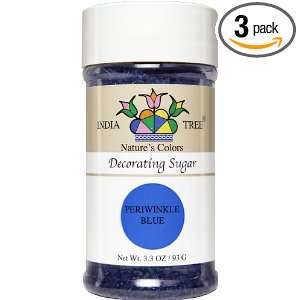 India Tree Sugar Decorating, Periwinkle Blue, 3.3 Ounce (Pack of 3 