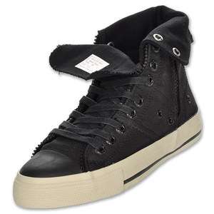 Levis Zip Ex Hi CT Twill Black & White Shoes SZ 6 10 NIB  
