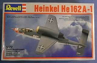   * HEINKEL HE162A 1 * REVELL * MODEL AIRPLANE KIT 1/72 VINTAGE GERMAN