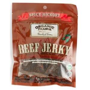 Organic Prairie Beef Jerky, Spicy Hickory (4 pack)  