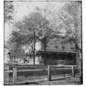 Civil War Reprint Savannah, Georgia. Meldrim house, General Shermans 