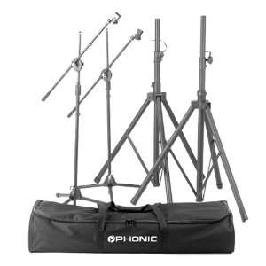  Phonic SK2 Deluxe Speaker Stand Package Musical 
