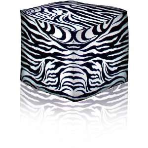  Zebra Finish Cube Tuffet