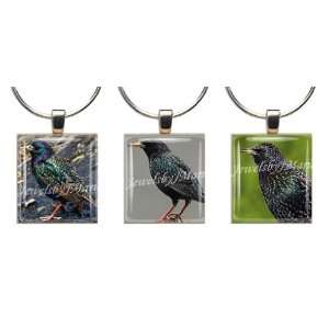 STARLINGS ~ Scrabble Tile Wine Glass Charms ~ Set #4 ~ PAIR & A SPARE 