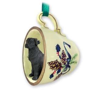  Great Dane Green Holiday Tea Cup Dog Ornament   Uncropped 