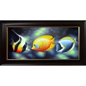  Artmasters Collection PA89696 PW54 Fish I Framed Oil 