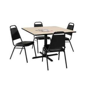  with Beige Top and Black Vinyl Stack Chairs Industrial & Scientific