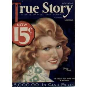  EDWINA BOOTH by J. Cannert.  1932 True Story Magazine 
