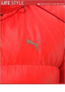 BN PUMA Womens ILP Hooded Down Jacket Red Asia Size 55947603  