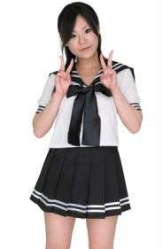 Japanese School Girl Sailor Uniform/COSTUME/M/Halloween  