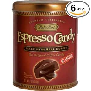 Balis Best Espresso Candy, 7 Ounce Tin Cans (Pack of 6)  