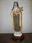 ST. THERESA 12 1/2 STATUE   RESIN   NEW IN BOX   HAND PAINTED 